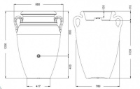   Sud na vodu Amphora 360 l